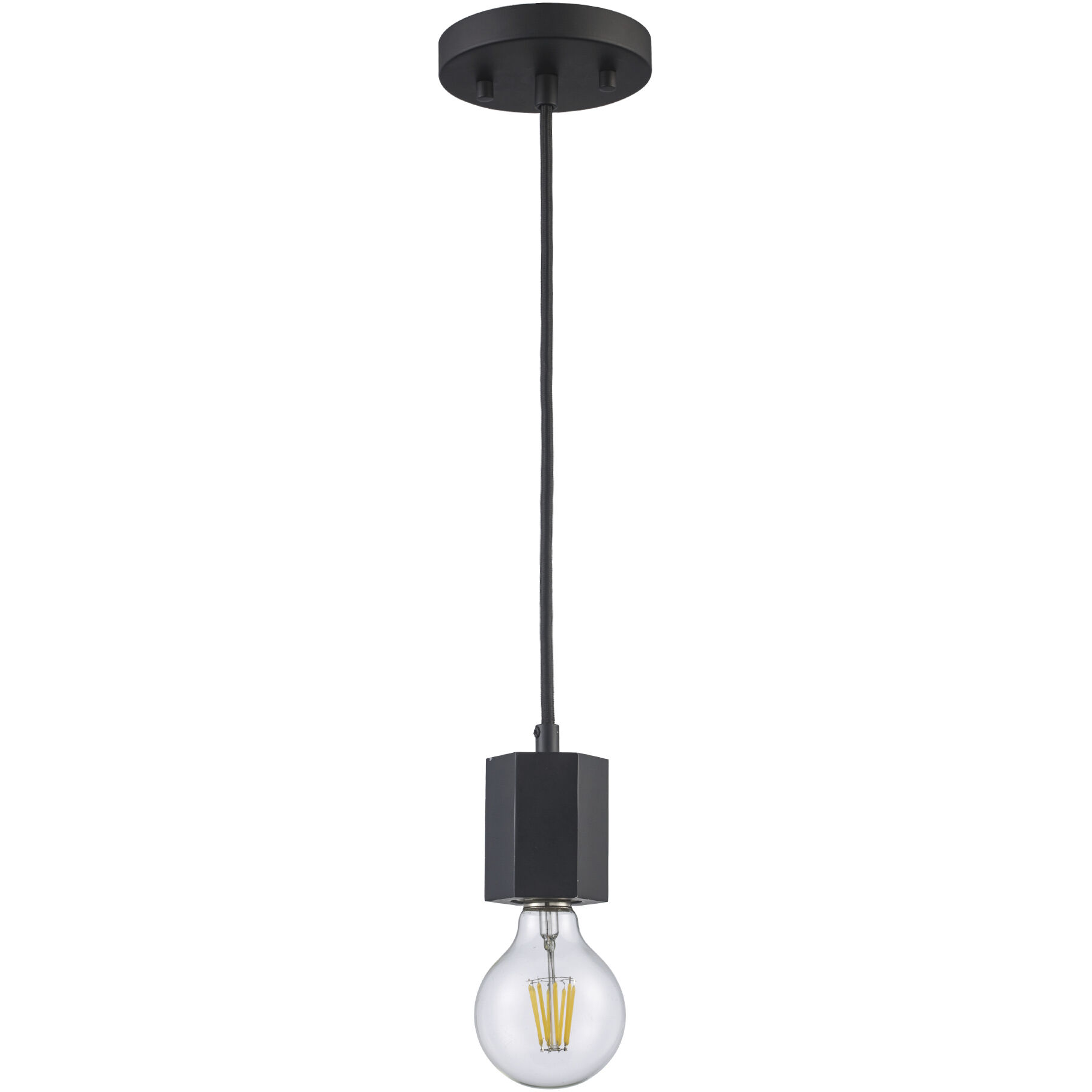 Placerville 1 Light 2 inch Black Mini Pendant Ceiling Light