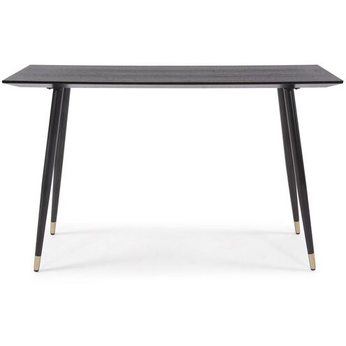 Soho 47 inch Dark Ash/Brass Console Table