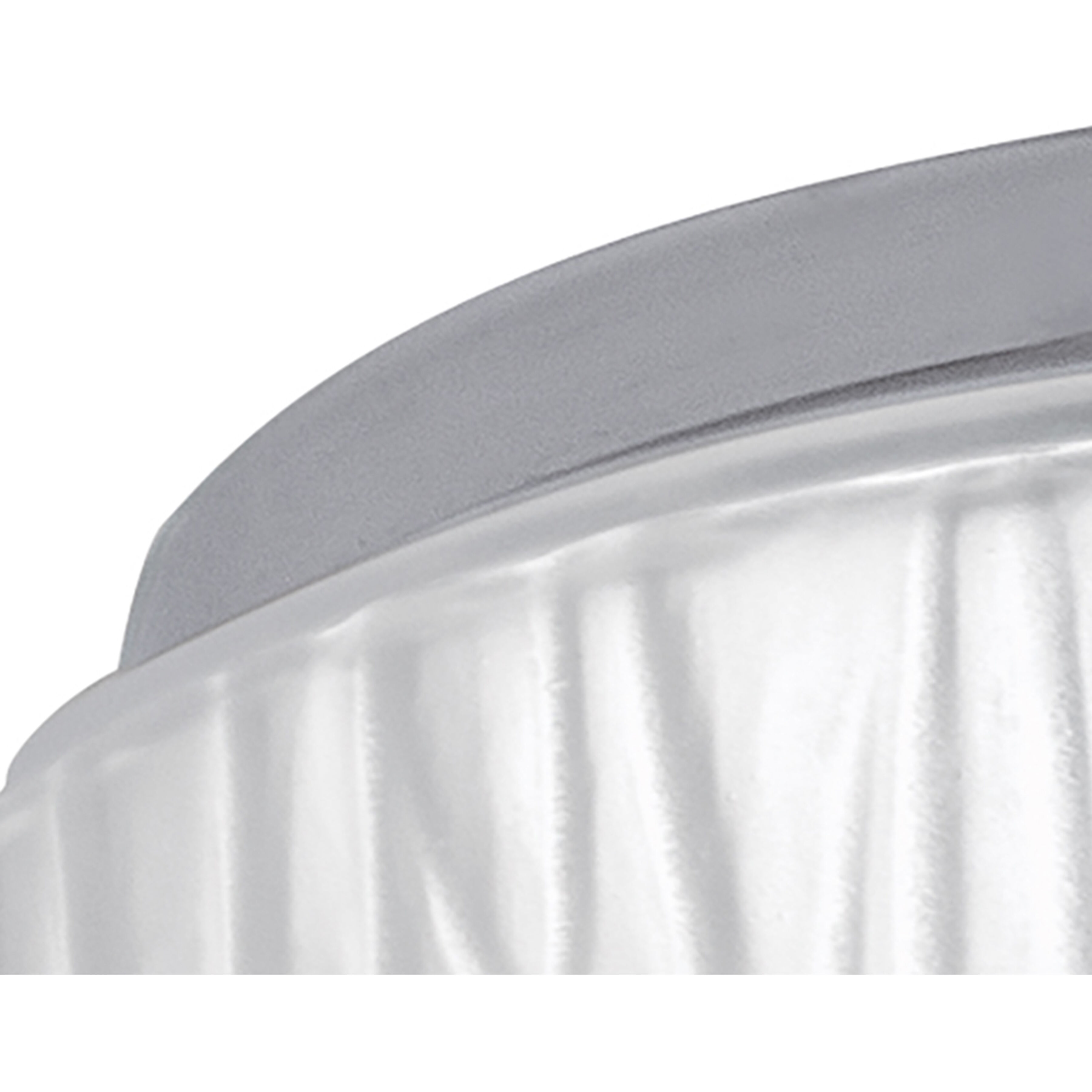 Bark LED 7 inch Polished Nickel with White Flush Mount Ceiling Light