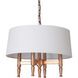 Ella 4 Light 18 inch Satin Brass Pendant Ceiling Light