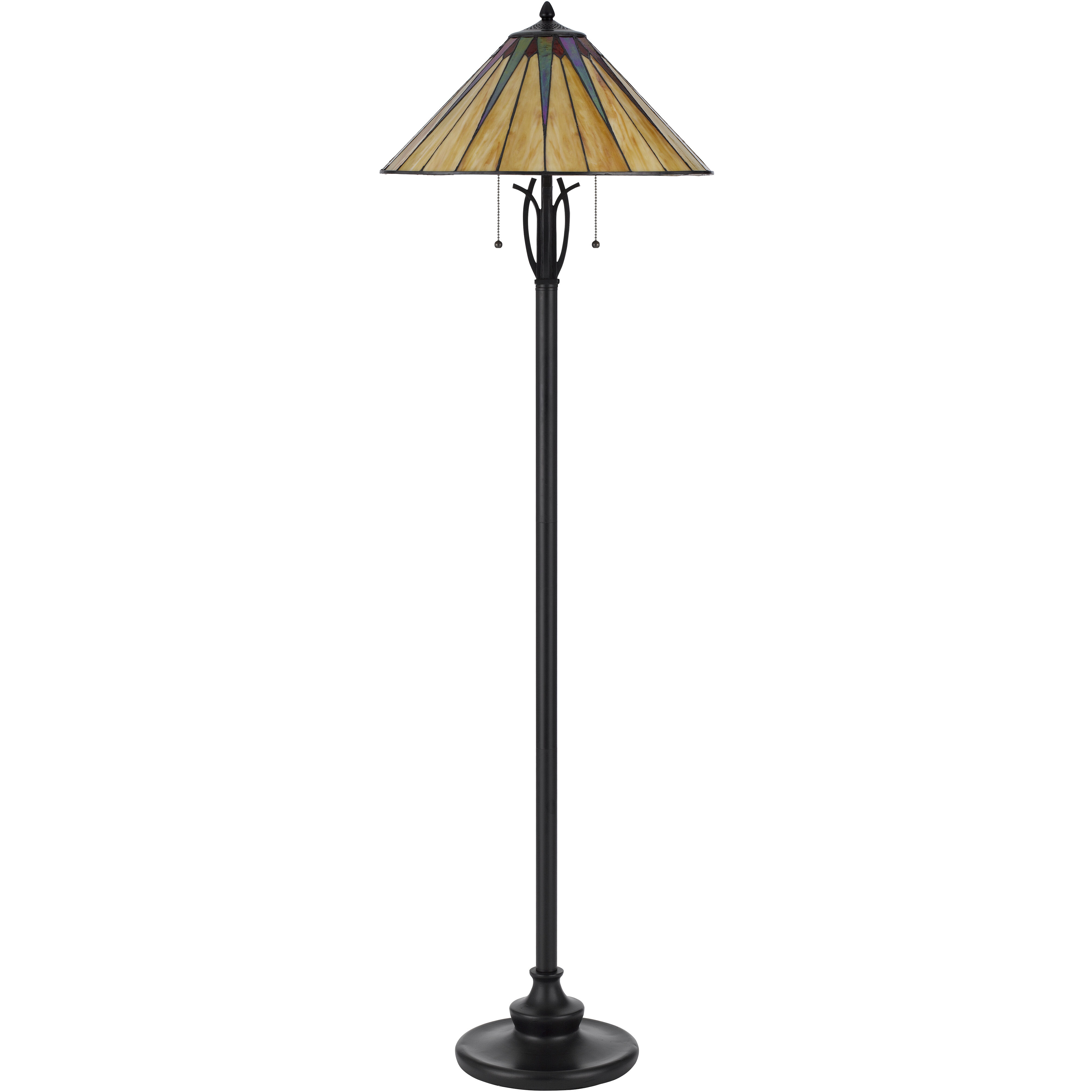 3105 Tiffany 61 inch 60.00 watt Dark Bronze Floor Lamp Portable Light
