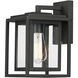 Cabana 1 Light 11 inch Black Outdoor Wall Mount