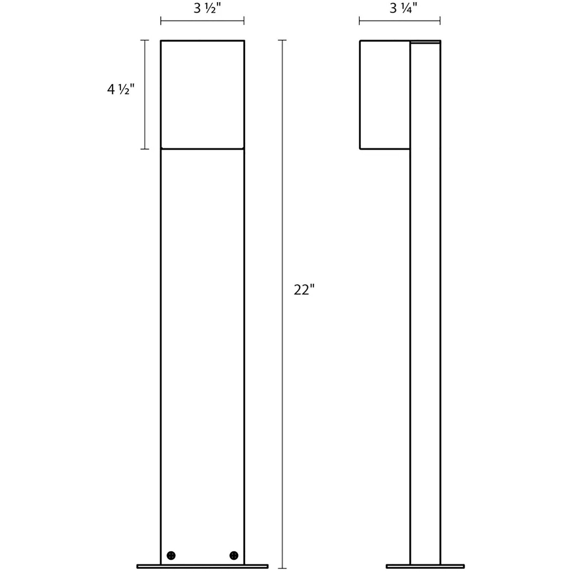 Box 12V 10 watt Textured Bronze Bollard