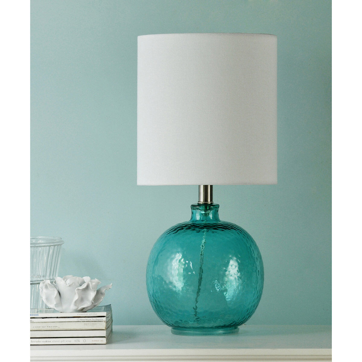 Signature 20 inch 60 watt Cerulean Table Lamp Portable Light