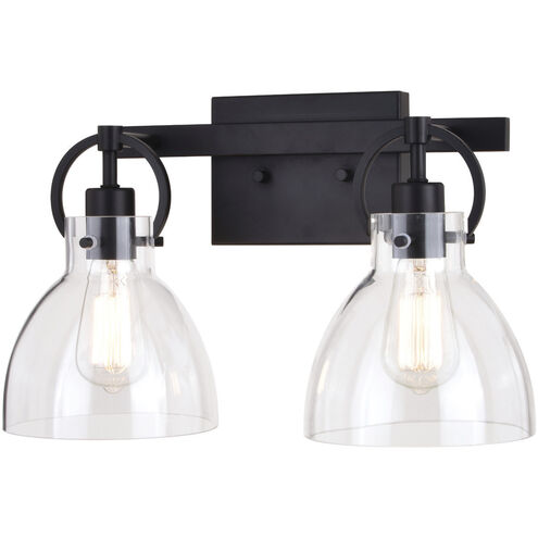Ogden LED 16.5 inch Matte Black Bathroom Light Wall Light in 2