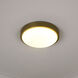 Gabi LED 10 inch Brushed Champagne Brass Flush Mount Ceiling Light
