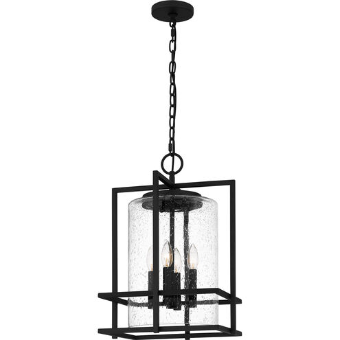 Damien 4 Light 14 inch Earth Black Outdoor Pendant, Outdoor