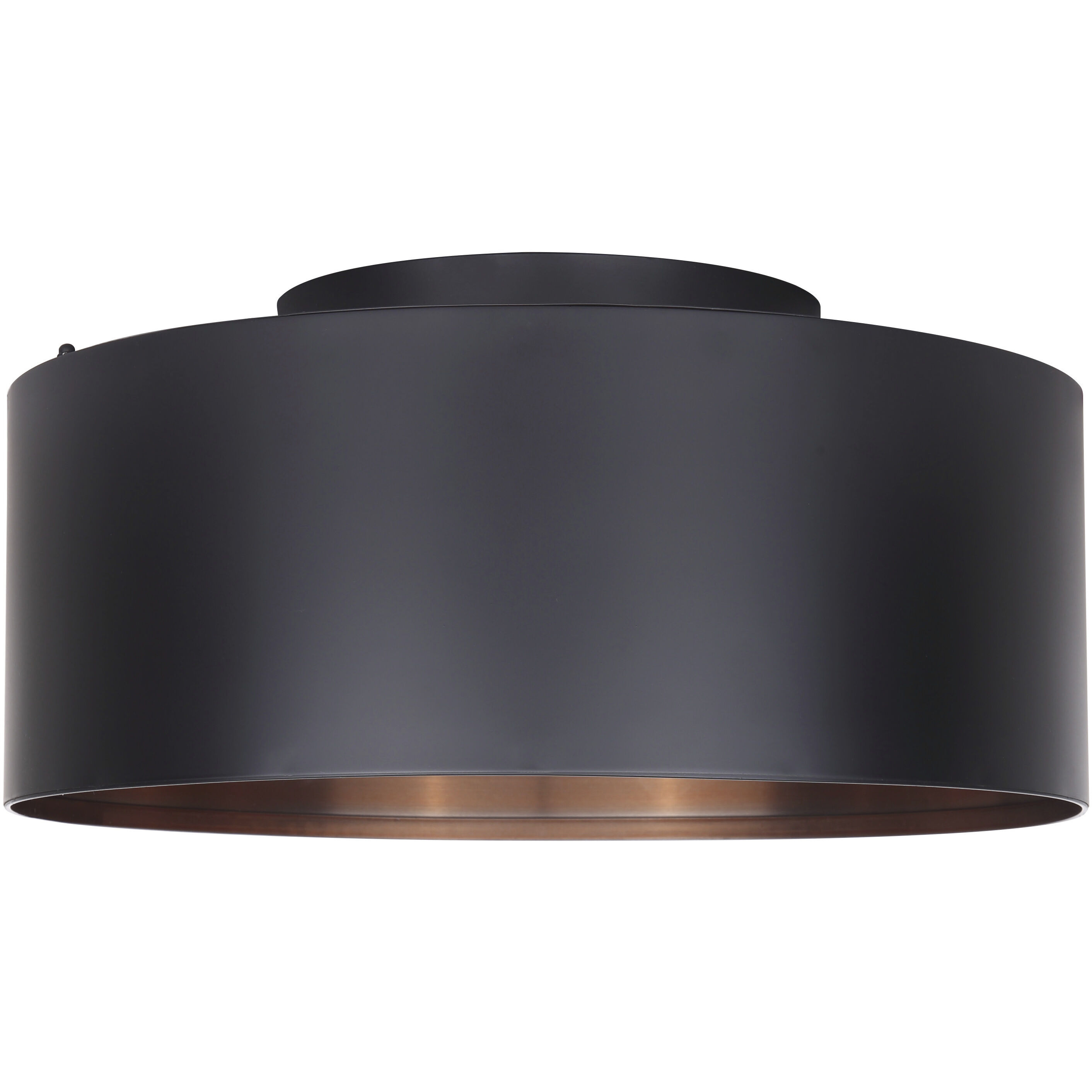 Oxyura 2 Light 15.75 inch Black Flush Mount Ceiling Light
