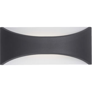 Cabo 5 inch Black/Charcoal/White Outdoor Wall Light in Graphite