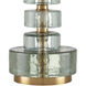 Mystras 27.5 inch 150 watt Clear and Antique Brass Table Lamp Portable Light