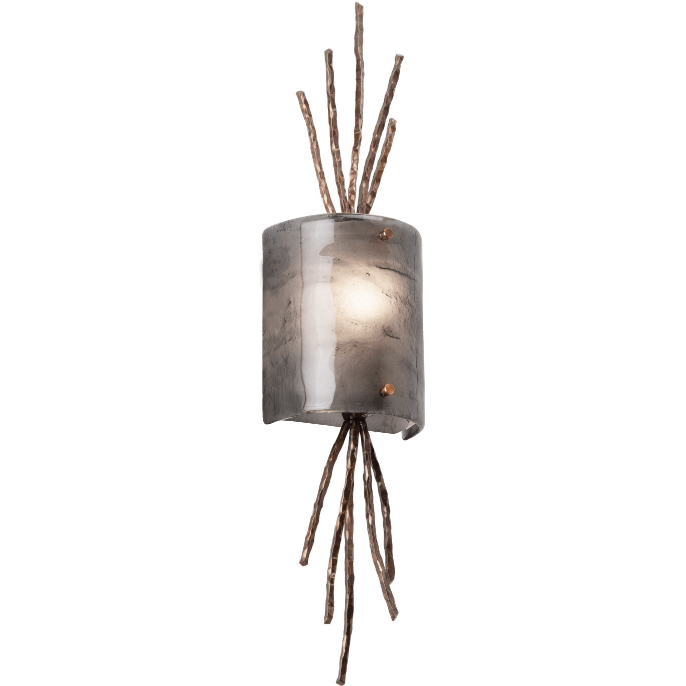 Ironwood 1 Light 5.5 inch Burnished Bronze Cover Sconce Wall Light, Thistle