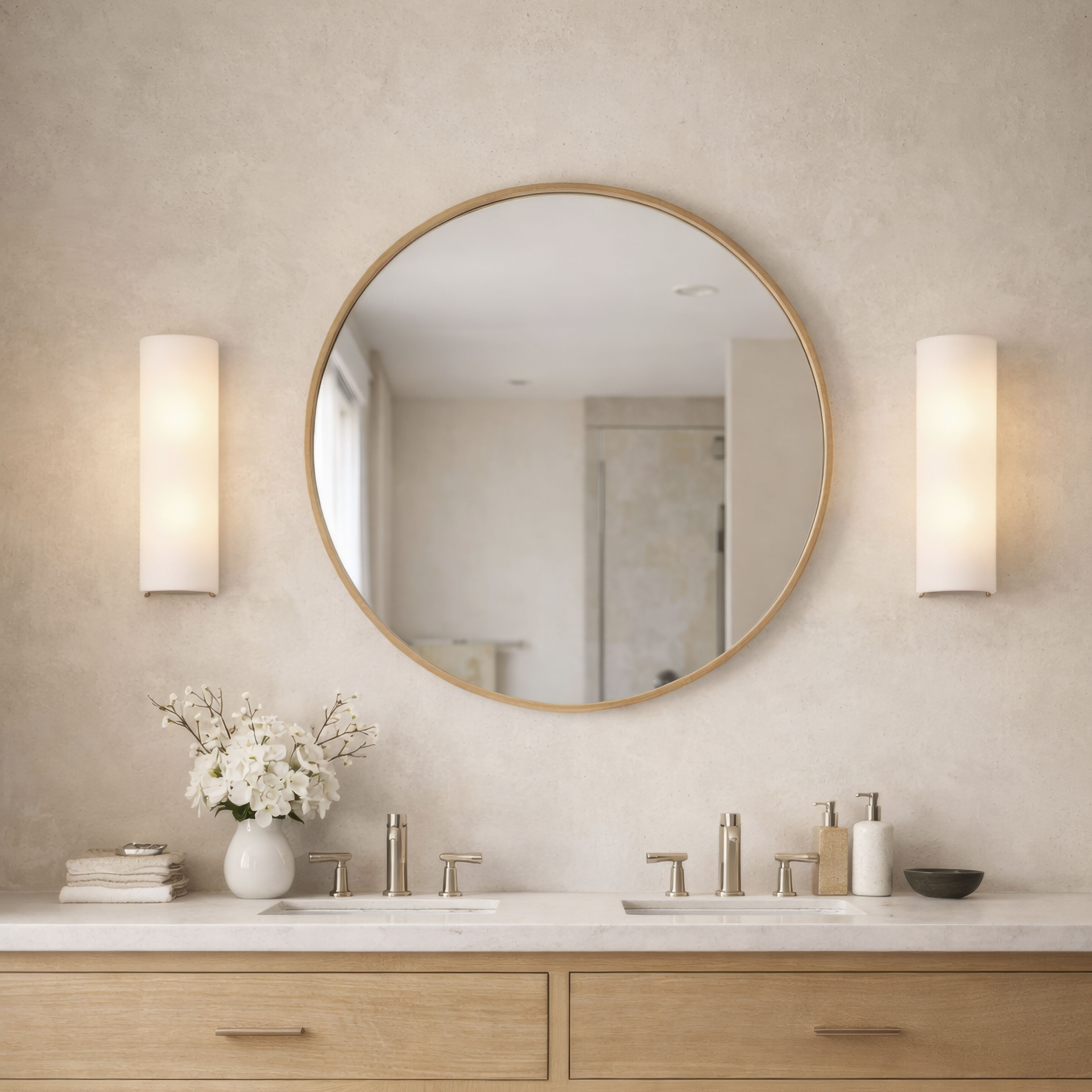 Patchwork 2 Light 6 inch Black with Satin Brass Bath Vanity Light Wall Light in Black/Satin Brass