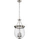 Boliver 3 Light 11.75 inch Brushed Nickel Pendant Ceiling Light