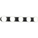 Novel LED 37 inch Black Bath Vanity Light Wall Light