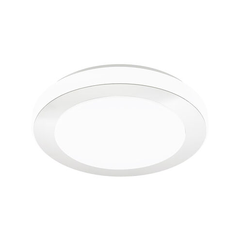 LED Carpi LED 15.15 inch Chrome and White Flush Mount Ceiling Light
