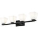 Annalise 4 Light 32 inch Matte Black Vanity Wall Light