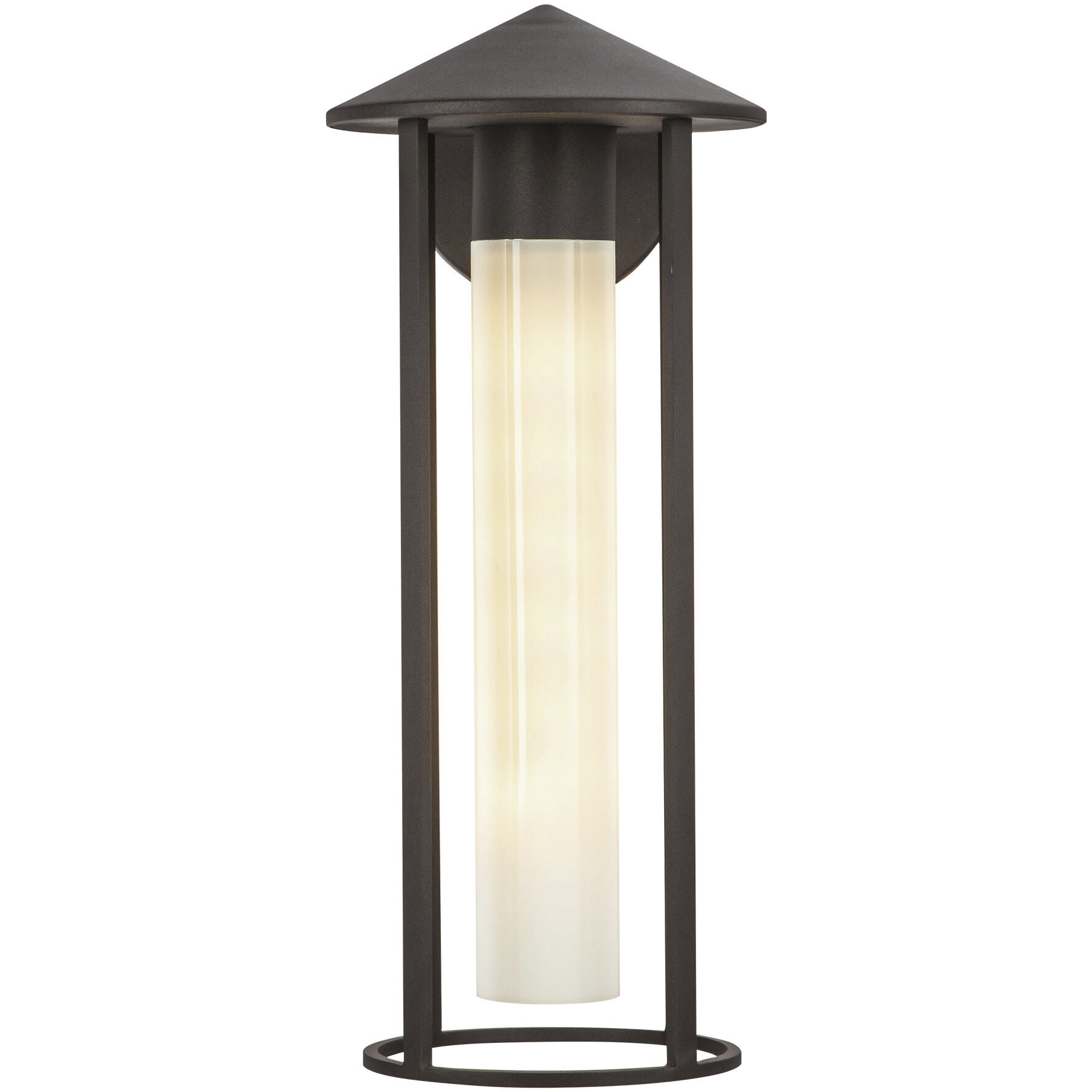 Alora Mood Tenko 1 Light 17.63 inch Bronze/Glossy Opal Glass Exterior Wall