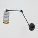 Shaka Wall Sconce Wall Light in Black and White