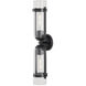 Bonardi 2 Light 5 inch Oil Rubbed Bronze and Clear Bath Sconce Wall Light