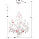 Lola 5 Light 22 inch Wet White Chandelier Ceiling Light