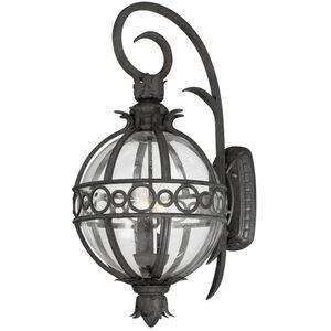 Campanile 3 Light 13.75 inch French Iron Wall Sconce Wall Light