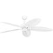 Cruise Outdoor 60 60 inch White with White ABS w/Grain Blades Outdoor Ceiling Fan