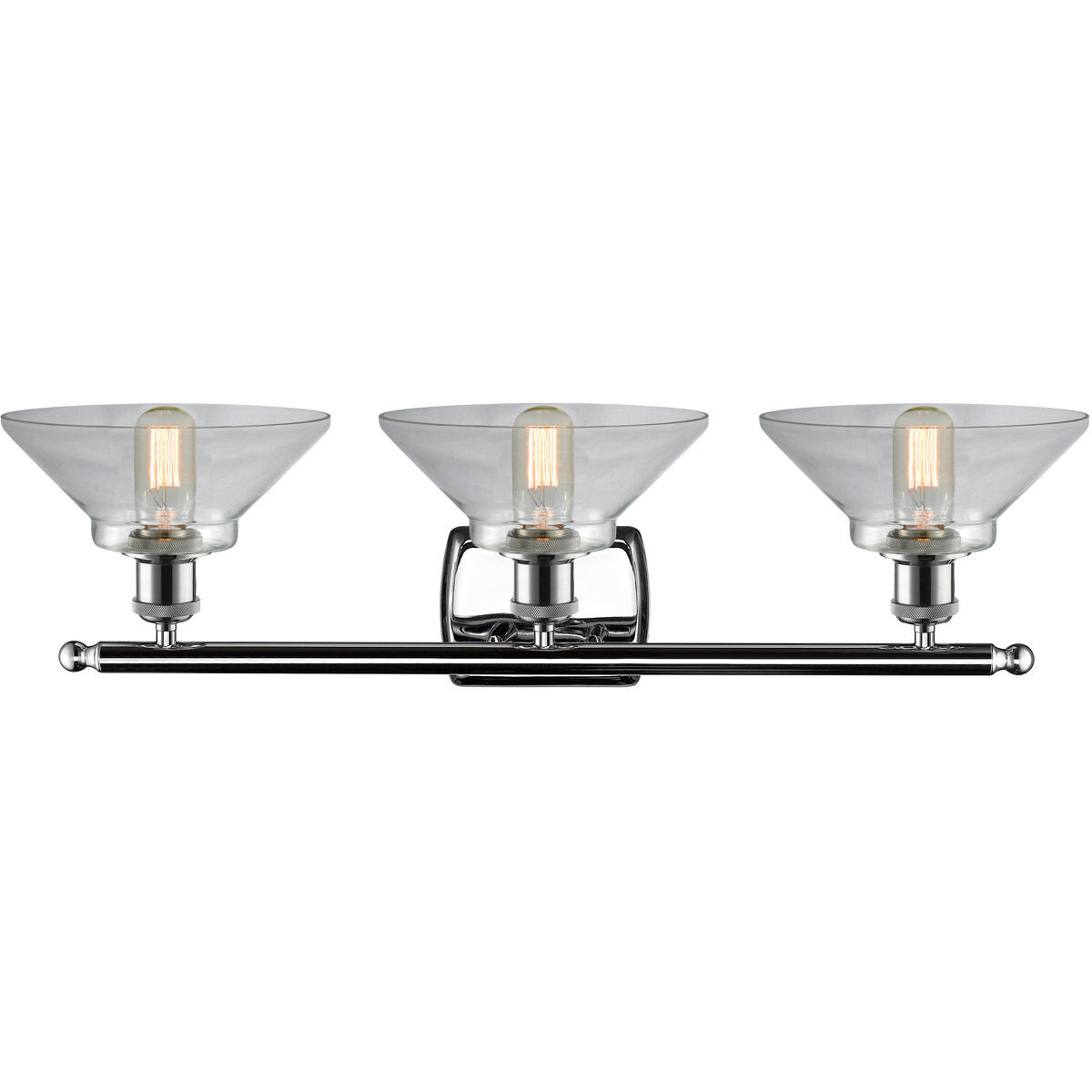 Ballston Orwell LED 26 inch Polished Chrome Bath Vanity Light Wall Light in Clear Glass, Ballston