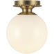 Alora Mood Otis 1 Light 7.88 inch Brushed Gold Semi-Flush Mount Ceiling Light