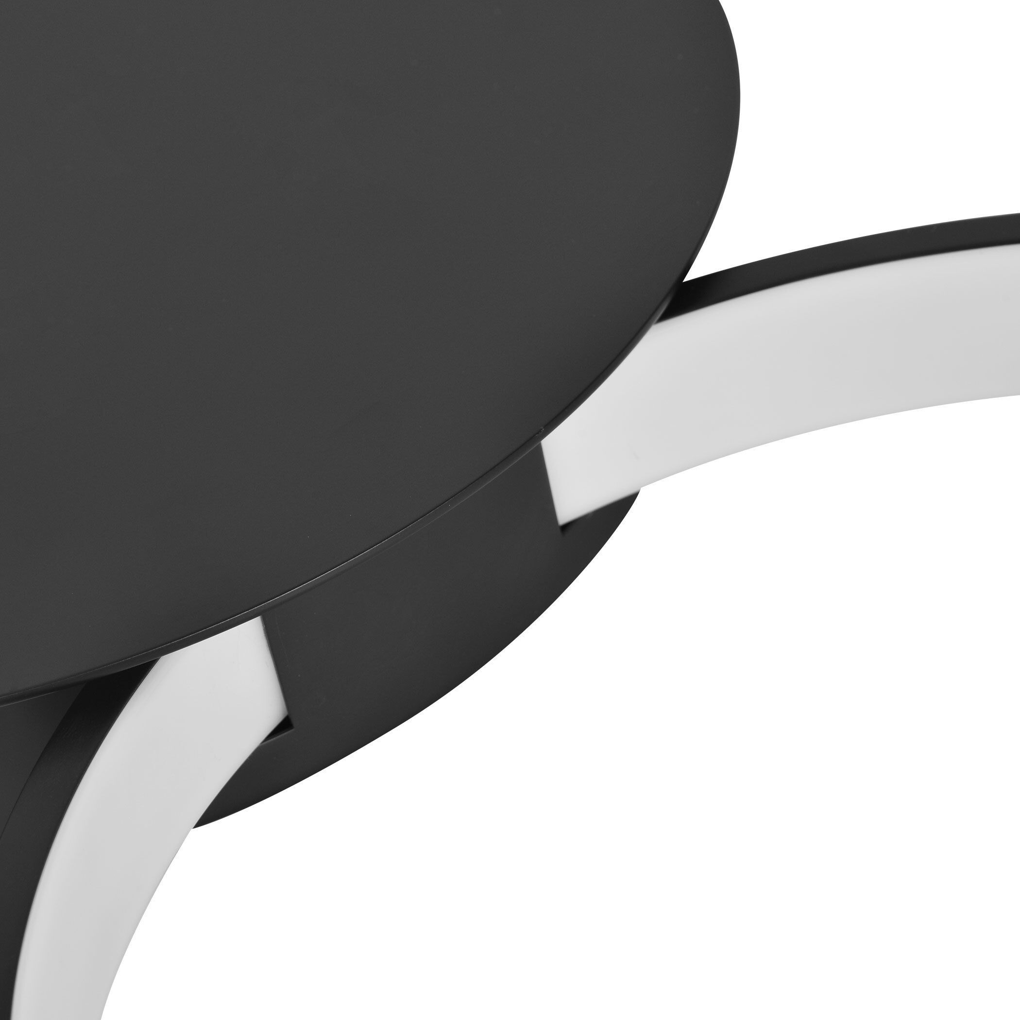 Capella 29.25 inch Black Semi-Flush Ceiling Light