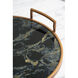 Anita Gold and Black Tray, Set of 2