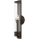 Castleton 1 Light 5 inch Bronze Single Sconce Wall Light, Tall