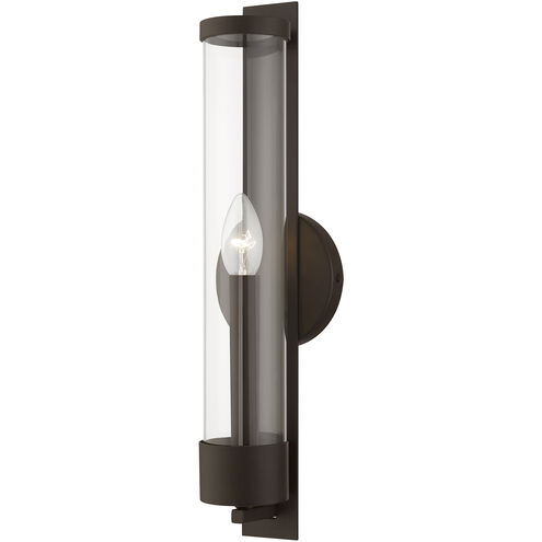 Castleton 1 Light 5 inch Bronze Single Sconce Wall Light, Tall