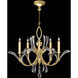 Beveled Arcs 5 Light 36 inch Gold Chandelier Ceiling Light in Gold Leaf