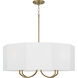 Adrian 4 Light 29.5 inch Aged Brass Chandelier Ceiling Light