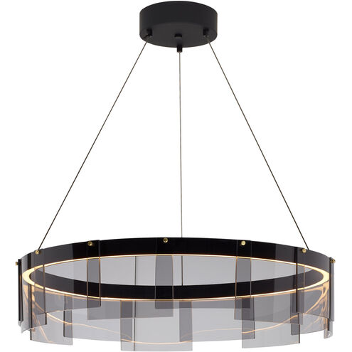 Sean Lavin Stratos LED 30.6 inch Smoke/Black Chandelier Ceiling Light, Integrated LED