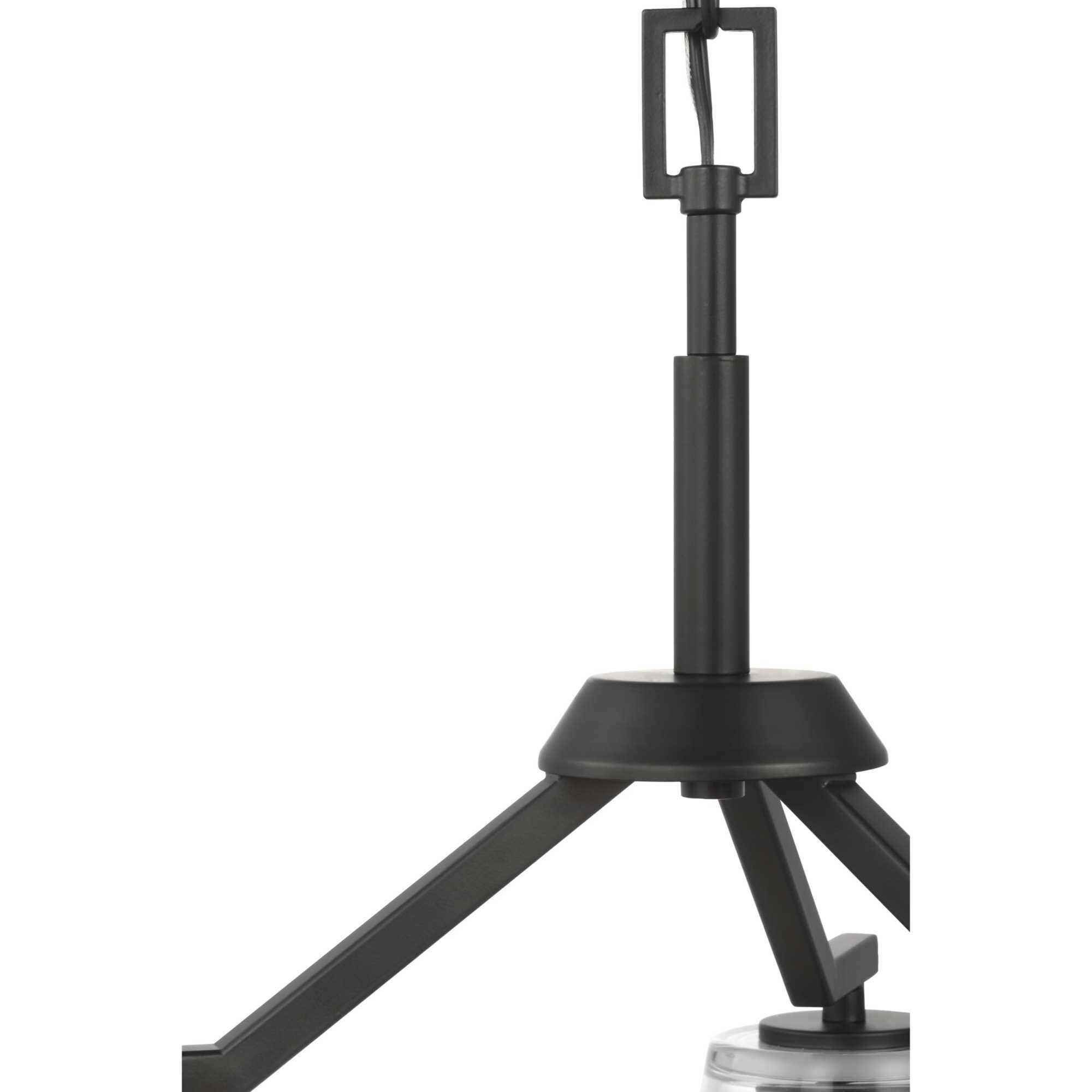 Vertex 3 Light 18 inch Matte Black Convertible Chandelier Ceiling Light