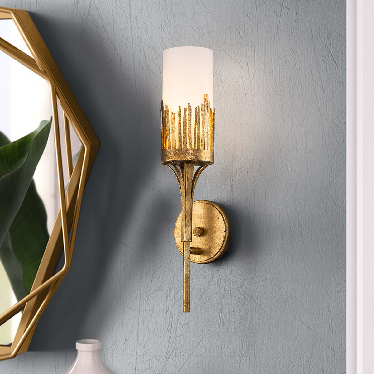 Manor 1 Light Gold ADA Wall Sconce Wall Light