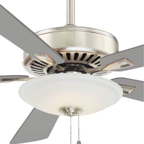 Contractor Uni-Pack 52 inch Polished Nickel with Silver Blades Ceiling Fan