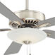 Contractor Uni-Pack 52 inch Polished Nickel with Silver Blades Ceiling Fan