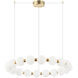 Oni LED 24.88 inch Oxidized Gold Chandelier Ceiling Light