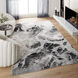 Artema 114 X 79 inch Black/White Rug in 6 x 9