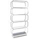 Scola 90.5 X 43.5 inch Silver Etagere