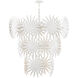 Bismarkia 13 Light 43.5 inch Gesso White Chandelier Ceiling Light, Large, Marjorie Skouras Collection