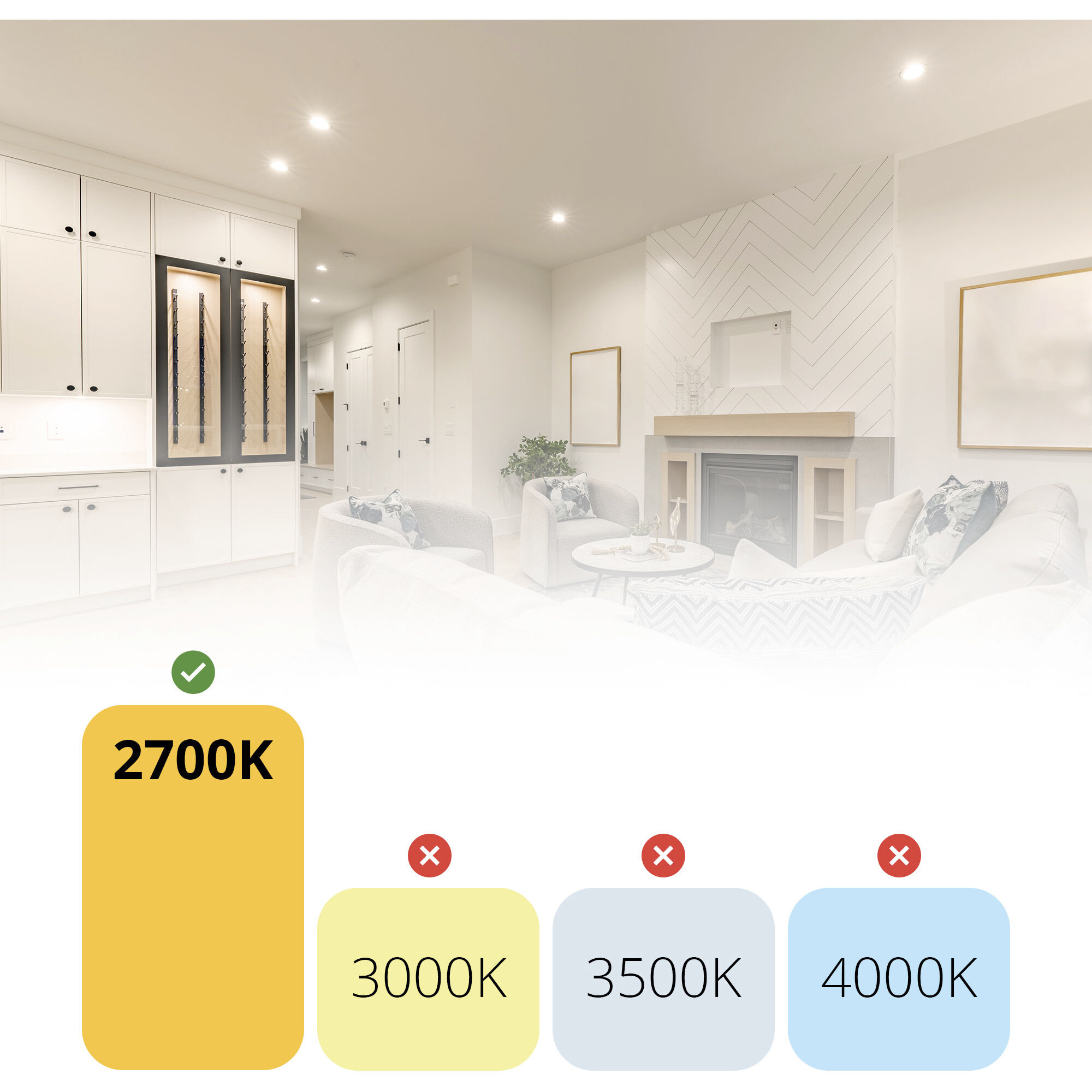 FQ Integrated LED Haze Recessed Trim in 2700K, 2" LED