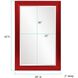 Avery 42 X 28 inch Glossy Red Wall Mirror