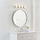 Center Stage 4 Light 24 inch Brushed Stainless Bath Vanity Wall Sconce Wall Light