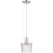 Arcadia Niagara 1 Light 6.5 inch Brushed Satin Nickel Mini Pendant Ceiling Light