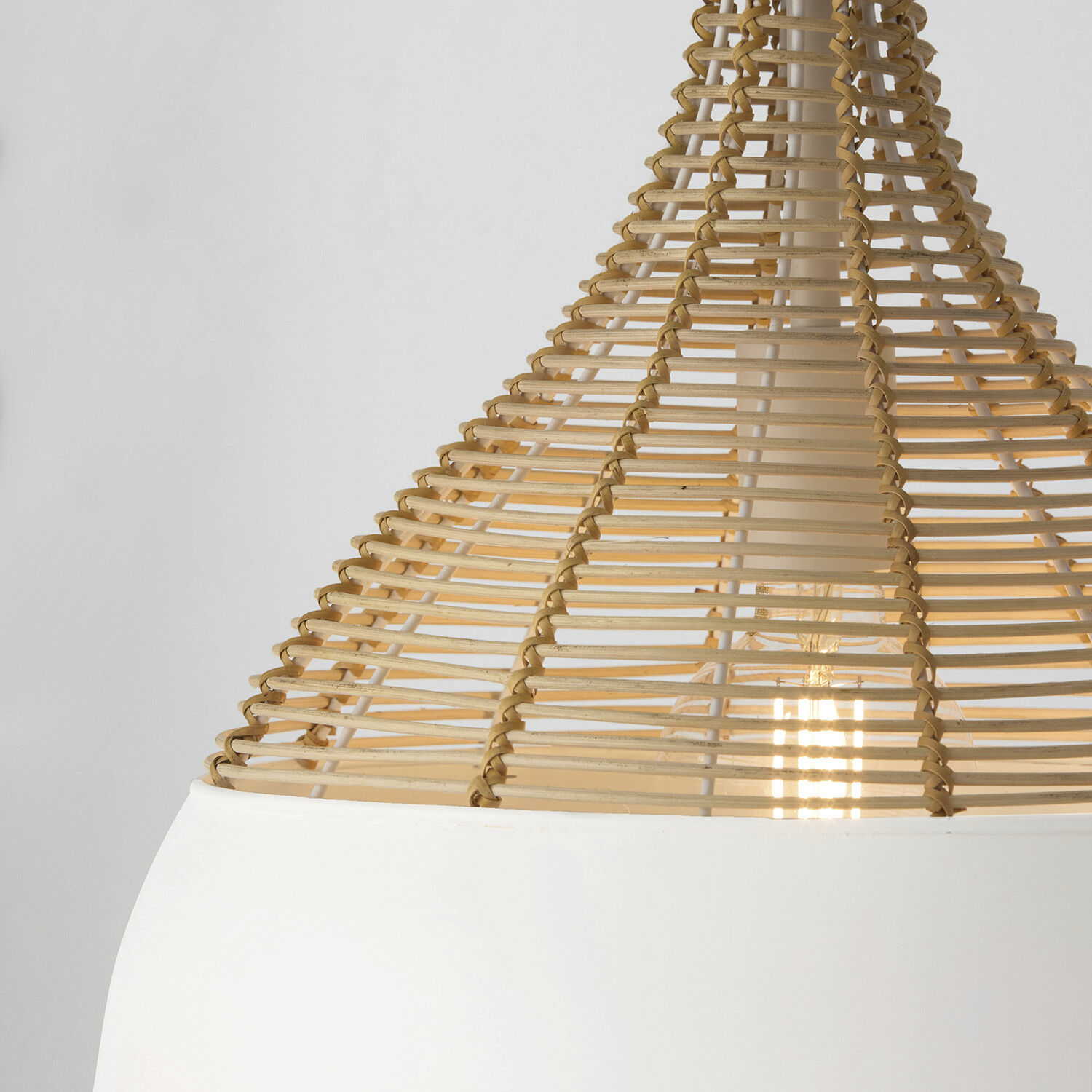 Kali 1 Light 14 inch Matte White Pendant Ceiling Light