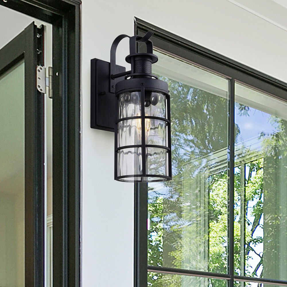 Winslet 1 Light 14.63 inch Black Outdoor Wall Light