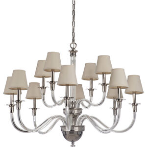 Gallery Deran 12 Light 39.25 inch Polished Nickel Chandelier Ceiling Light, Gallery Collection
